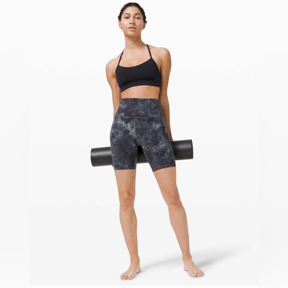 Lululemon Align Short 8" Diamond Dye Pitch Grey Graphite Grey nulu black
